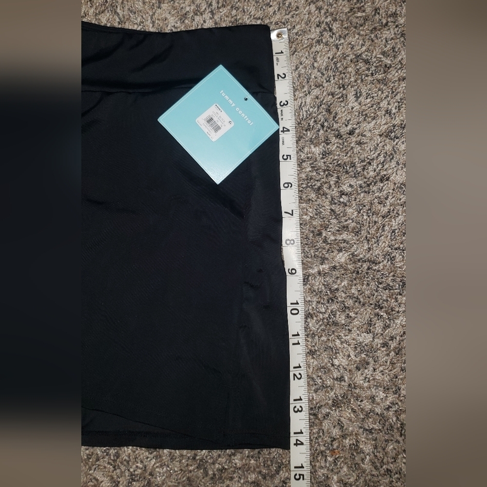 NWT Bal Harbour| Women's Black Swim Shorts with Attached Bikini Bottom - Picture 4 of 8